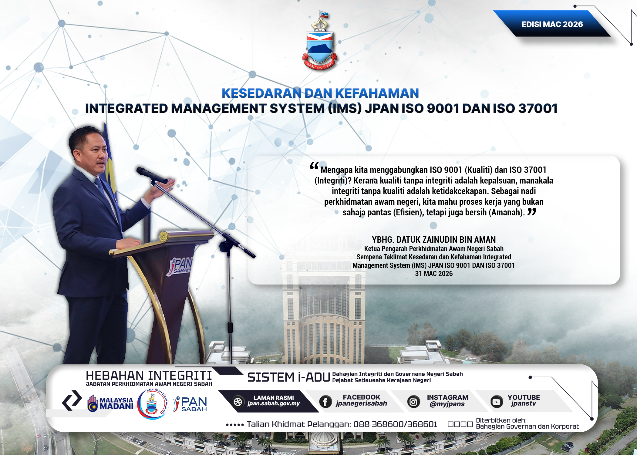 Hebahan Integriti Edisi Mac